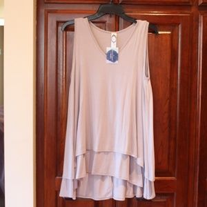 NWT Honeyme Audi Top with Tags Size M Pale Lilac